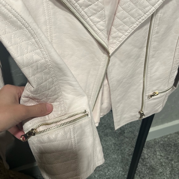 Blush pink faux leather jacket - Picture 8 of 8